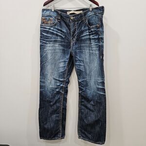 Jean Homme BIG STAR - Coupe Boot Cut Regular - Taille 28/33 - Délavé Moyen - Occasion Très Bon État